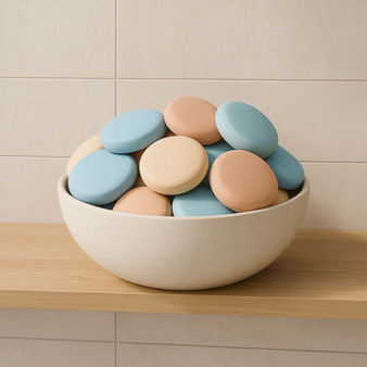 PRASA ręczna forma do robienia kul kąpielowych - DUŻA MUSUJĄCA PASTYLKA do kąpieli kreatywna zabawa DIY