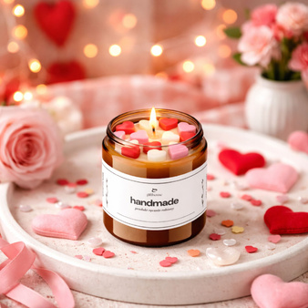 Mega zestaw do robienia świec Walentynki na prezent DIY wosk sojowy XXL