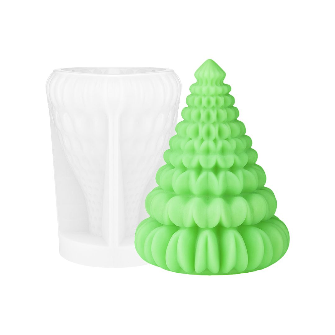Forma silikonowa do świec CHOINKA PŁATKOWA 3D XXL 14,4 cm GH-FS247
