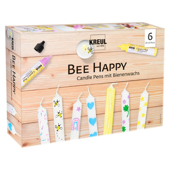 Pisaki farby do świec i mydła Kreul zestaw 6 kolorów Bee Happy