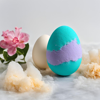 Zestaw kreatywny do robienia kul kąpielowych jajka dla dzieci
