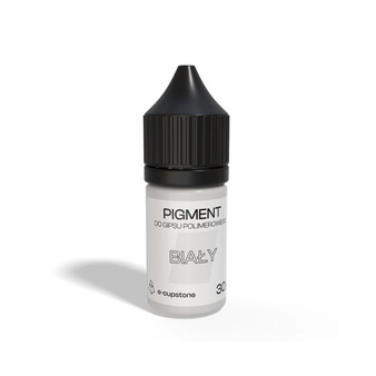 Barwnik w płynie do gipsu polimerowego BIAŁY pigment 30ml