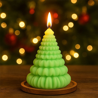 Forma silikonowa do świec i mydełek CHOINKA WARSTWOWA PŁATKI 1 szt. GH-FS247