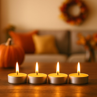 Zestaw do robienia 10 ŚWIEC TEALIGHT, domowe podgrzewacze z wosku pszczelego na kreatywny prezent DIY