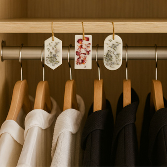 Zestaw do robienia tabliczek woskowych ZAWIESZKI ZAPACHOWE trzy kształty dla początkujących DIY