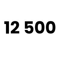 12 500