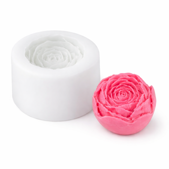 Forma silikonowa RÓŻA Deluxe do świec, mydełek i gipsu GH-FS339