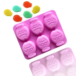 Forma foremka silikonowa do mydła mydełek RYBKA 6 szt. GH-FS145