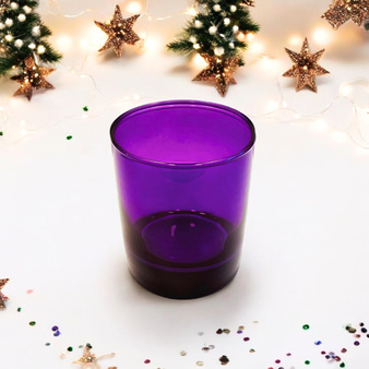 Mega zestaw do robienia świec wyrobu świeczek sojowych prezent  – drewniany knot i modny fiolet 2x300ml