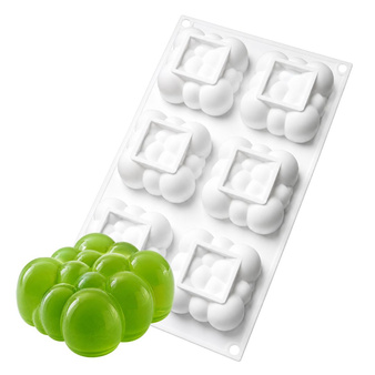 Forma silikonowa do wosku mydła gipsu forma do monoporcji Chmurka 3D GH-FS366