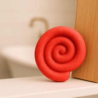 PRASA ręczna forma do robienia kul kąpielowych - ZAKRĘCONY LIZAK kreatywna kąpiel DIY