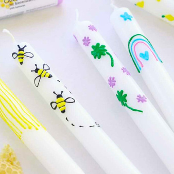 Pisaki farby do świec i mydła Kreul zestaw 6 kolorów Bee Happy