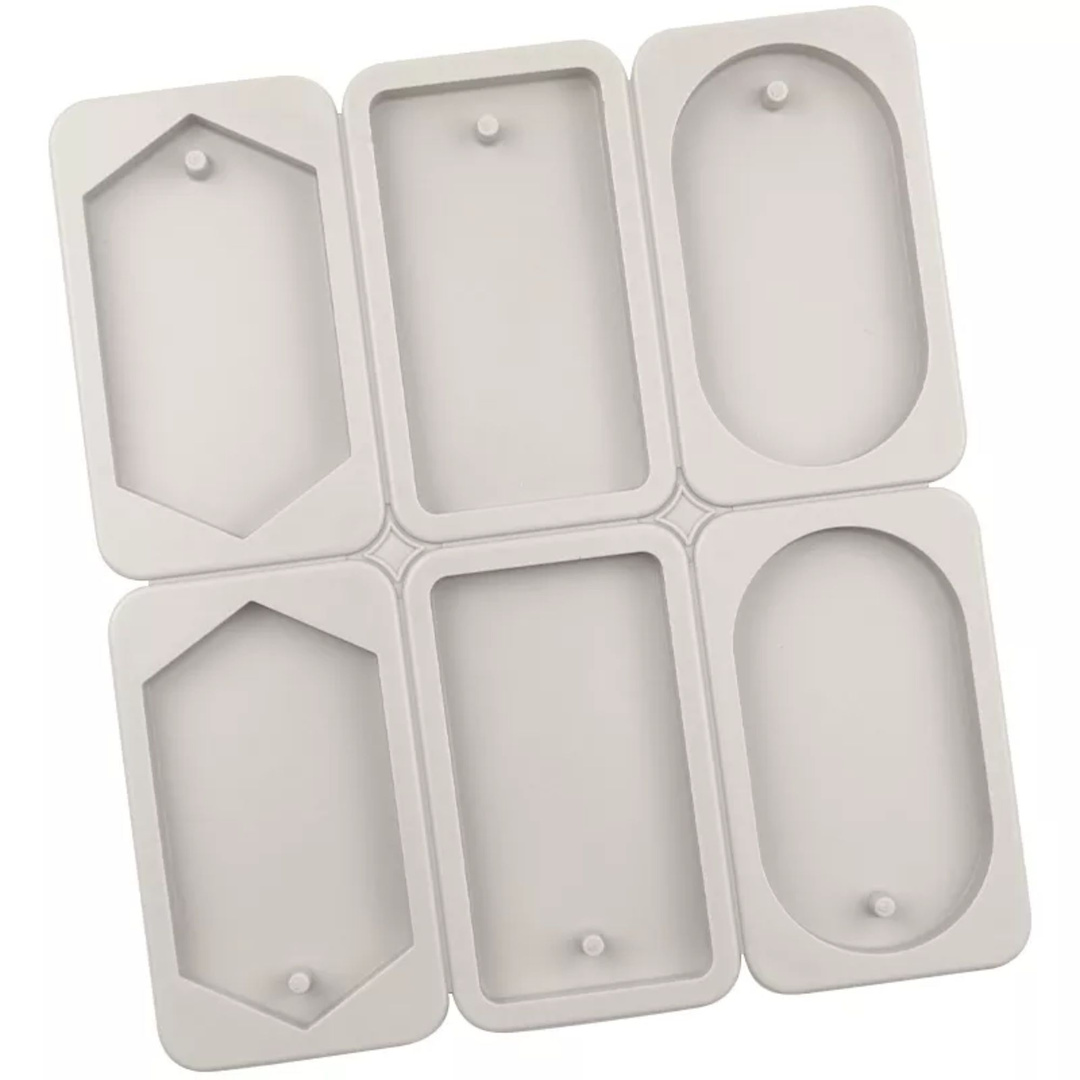 Silikonowa forma do tabliczek woskowych zawieszek zapachowych z wosku 6 szt. GH-FS29