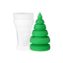 Forma silikonowa do świec MAŁA CHOINKA WARSTWOWA 3D 10,2 cm – GH-FS265