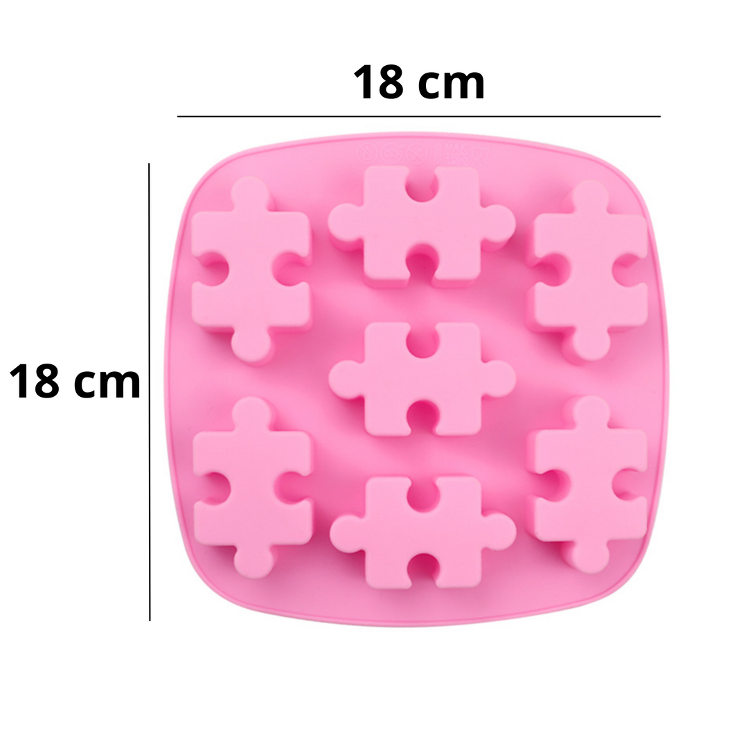 Forma foremka silikonowa do mydełek PUZZLE 7 szt. GH-FS172
