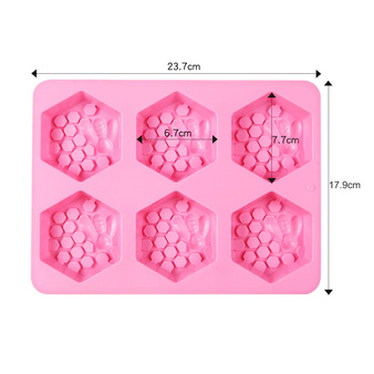 Forma Silikonowa plaster miodu 6 szt. mydło glicerynowe GH-FS19