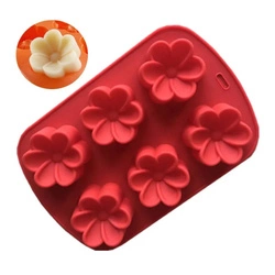 Forma silikonowa do bazy mydlanej wosku NIEZAPOMINAJKA 6 szt. GH-FS181