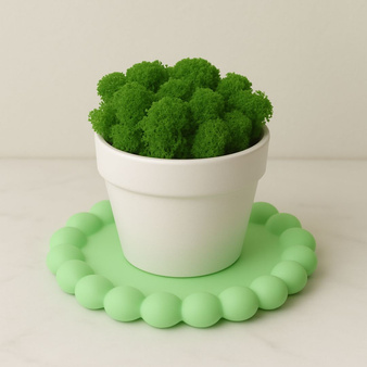 Mały zestaw do robienia OKRĄGŁEJ TACKI Z GIPSU polimerowego na PREZENT