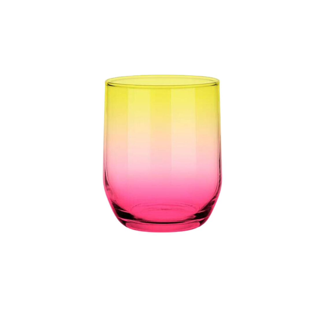 Pojemnik szklany OMBRE do świec zalewanych 300 ml zestaw 24 sztuki