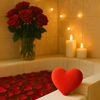 PRASA ręczna forma do robienia kul kąpielowych - SERCE do kąpieli dla zakochanych prezent dla Ukochanej DIY