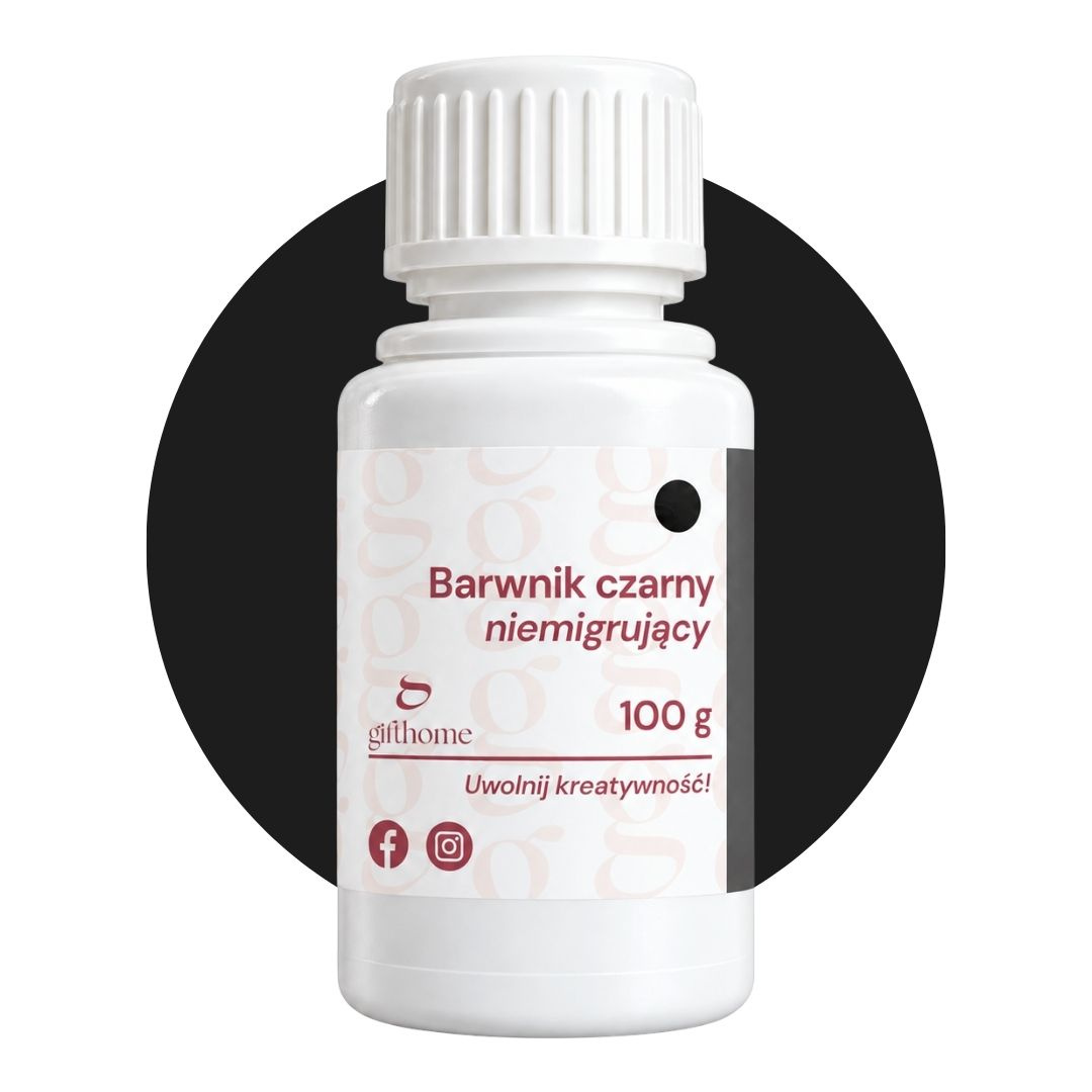 Barwnik do bazy mydlanej niemigrujący czarny 100g