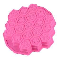Forma Silikonowa heksagon miód pszczoły 19 szt. do mydła świec GH-FS02