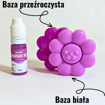 Barwnik do mydła niemigrujący NEONOWY fioletowy 100g