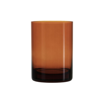 Pojemnik szklany do świec zalewanych AMBER 300 ml brązowy/ bursztynowy