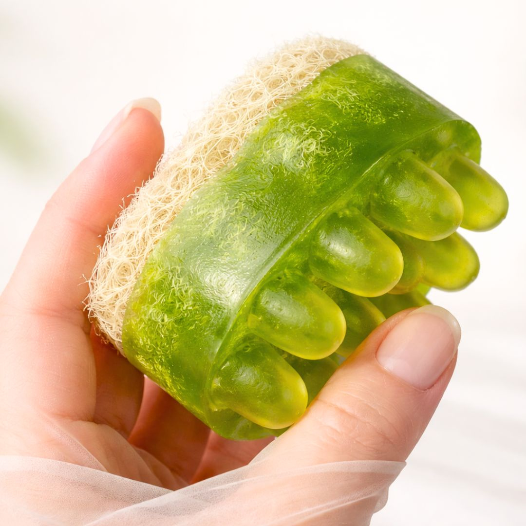 Gąbka Luffa naturalnie peelingująca długa 50-60cm do mycia ciała i masażu