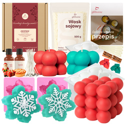 Zestaw świąteczny do robienia świec na prezent DIY