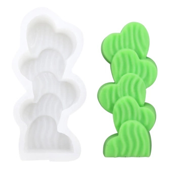 Zestaw 4 silikonowych foremek do świec – dekoracyjne formy wolnostojące 3D