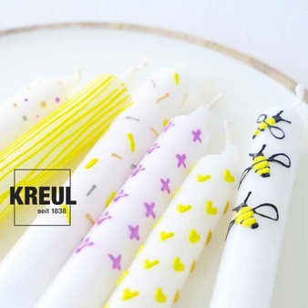 Pisaki farby do świec i mydła Kreul zestaw 6 kolorów Bee Happy