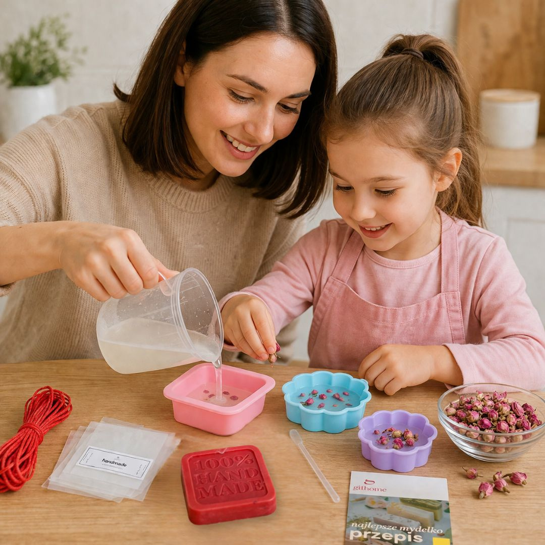 Zestaw do robienia mydełek DIY 500 g prezent na Dzień Ojca od dziecka