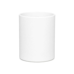 Szklany pojemnik do zalewu świec 300 ml biały mat