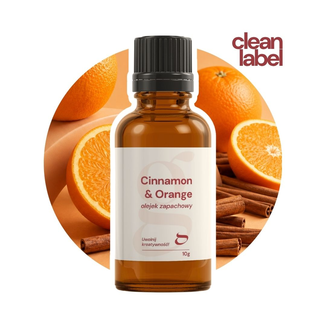 Olejek zapachowy CINNAMON & ORANGE do świec i mydła 