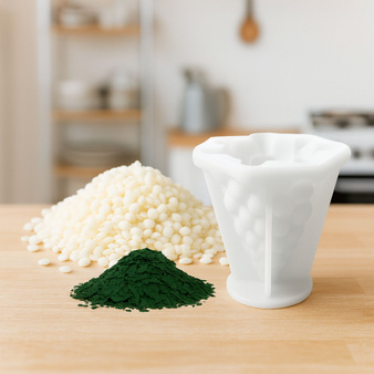 Zestaw kreatywny do robienia dwóch świec ŚWIĄTECZNE CHOINKI z wosku forma choinka na prezent DIY