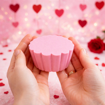 Zestaw do robienia mydła SERCA NA WALENTYNKI prezent dla par i zakochanych XXL