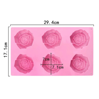 Zestaw do robienia mydła RÓŻE na WALENTYNKI kreatywny prezent DIY XXL