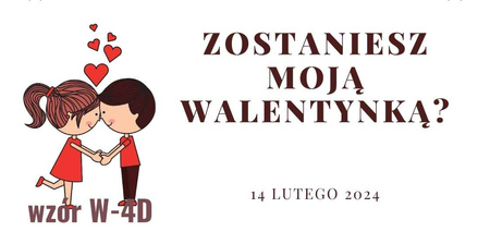 Etykieta na WALENTYNKI naklejka z twoim nadrukiem