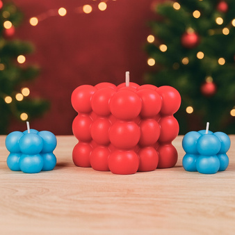 Zestaw świąteczny do robienia świec na prezent DIY