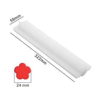Długa silikonowa forma do mydła insert, rdzeń KWIATEK GH-FS326