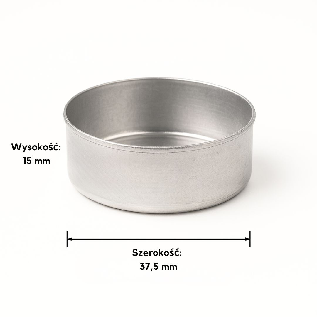 Blaszki aluminiowe tealight do świec podgrzewaczy herbaciarki 200 szt.