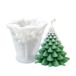 Forma silikonowa do świec DUŻA CHOINKA WARSTWOWA 3D XXL 11,5 cm – GH-FS237