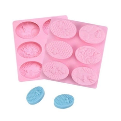 Foremki do mydeł glicerynowych 6 szt pszczoły miód GH-FS20