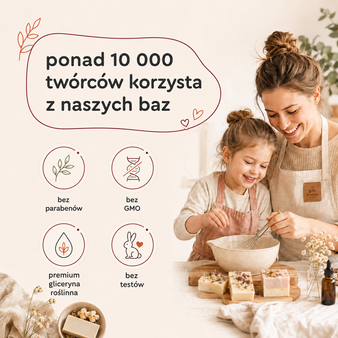 Biała baza mydlana 60/40 HURT 12 kg nie poci się do kwiatów 3d BEZ SLS