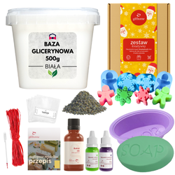 Zestaw do robienia mydła glicerynowego dla dzieci i dorosłych prezent pod choinkę DIY