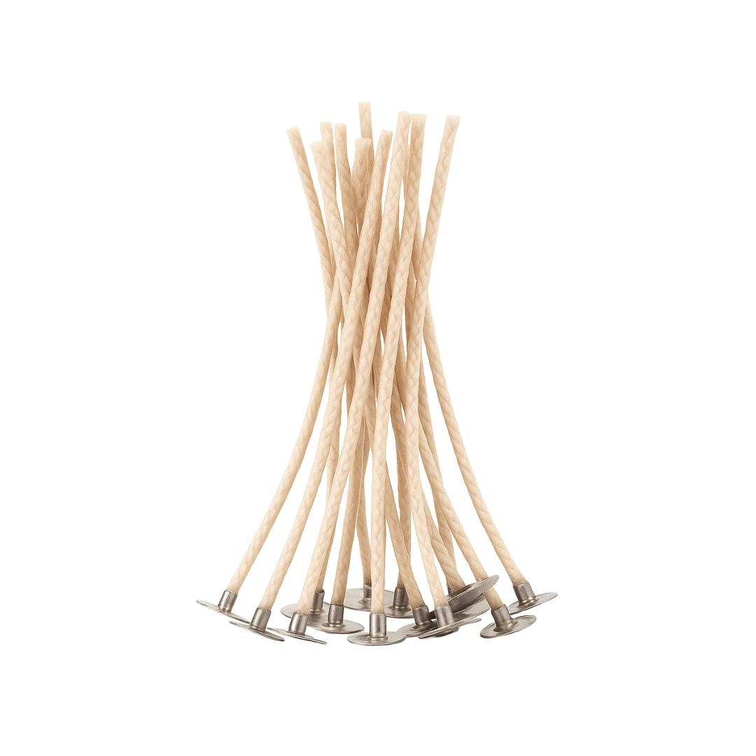 Knoty bawełniane Wedo do świec zalewanych Stabilo 24 z blaszką dł.11cm 20 szt.