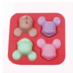 Forma foremka silikonowa do świec i mydełek MYSZ MYSZKA 4 szt. GH-FS156