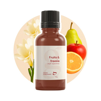 Olejek zapachowy owoce i frezja FRUITS & FREESIA do świec i mydła 