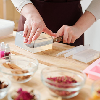 Zestaw do robienia mydła OGRÓD PEŁEN KWIATÓW kreatywny prezent XXL